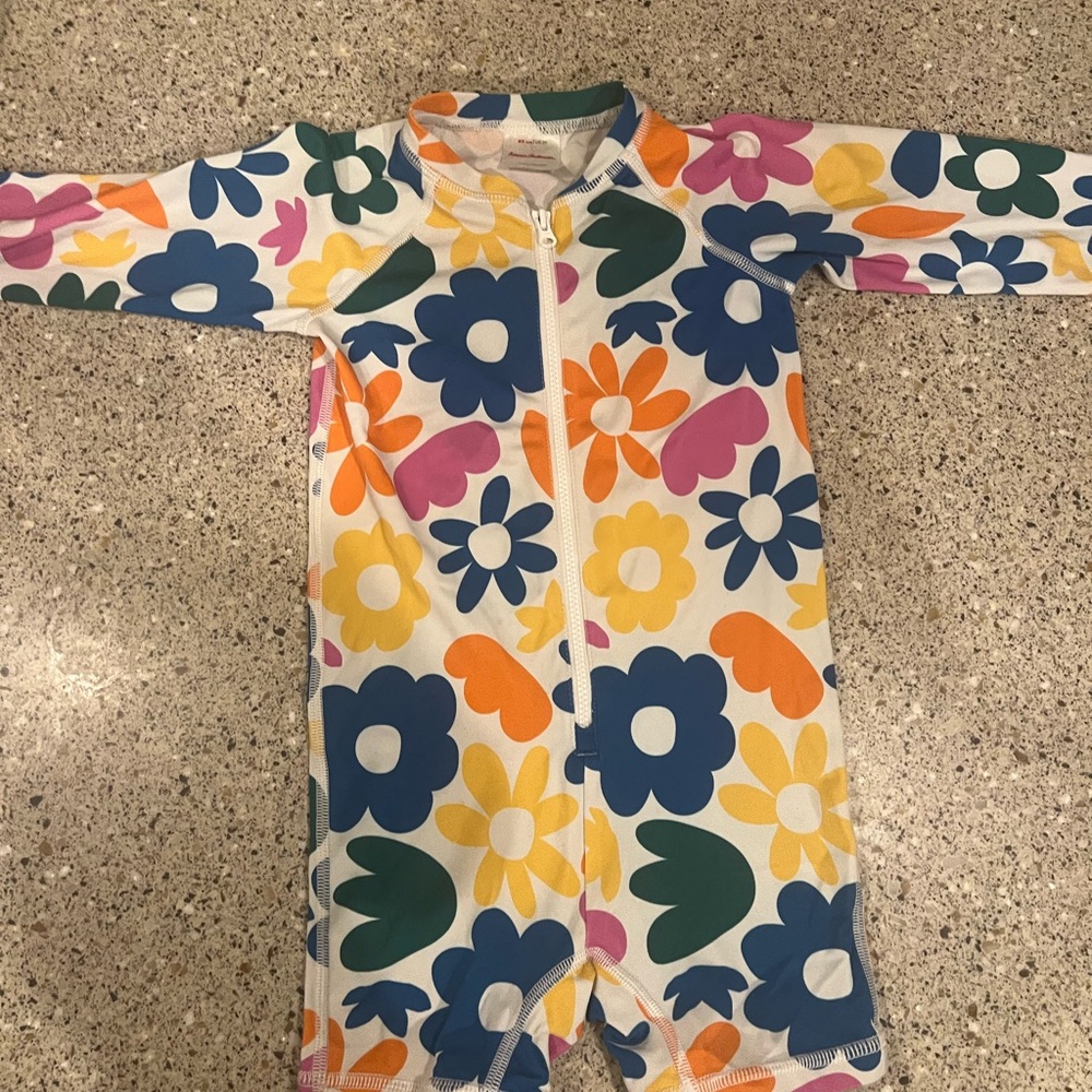 Hanna Andersson Multicolor Floral Kids Rashguard